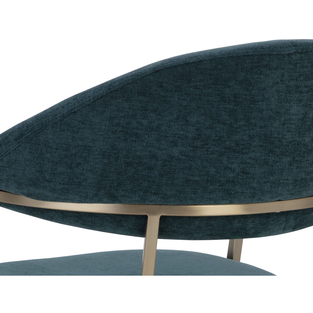 Bexley Danny Teal Swivel Dining Armchair, Swivel